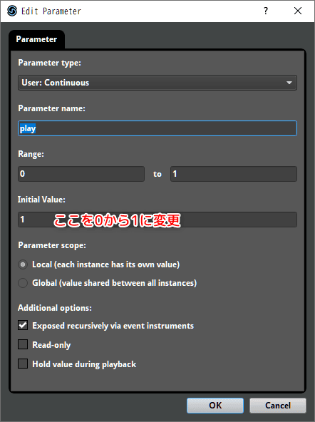 fmod プリセット