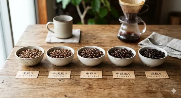 coffee beans roast levels
