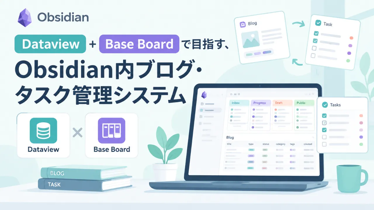 DataviewとBaseBoardで目指す管理システム