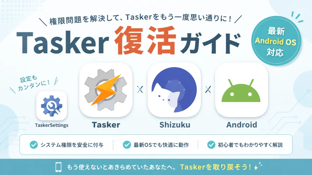 Tasker・TaskerSettings・Shizuku